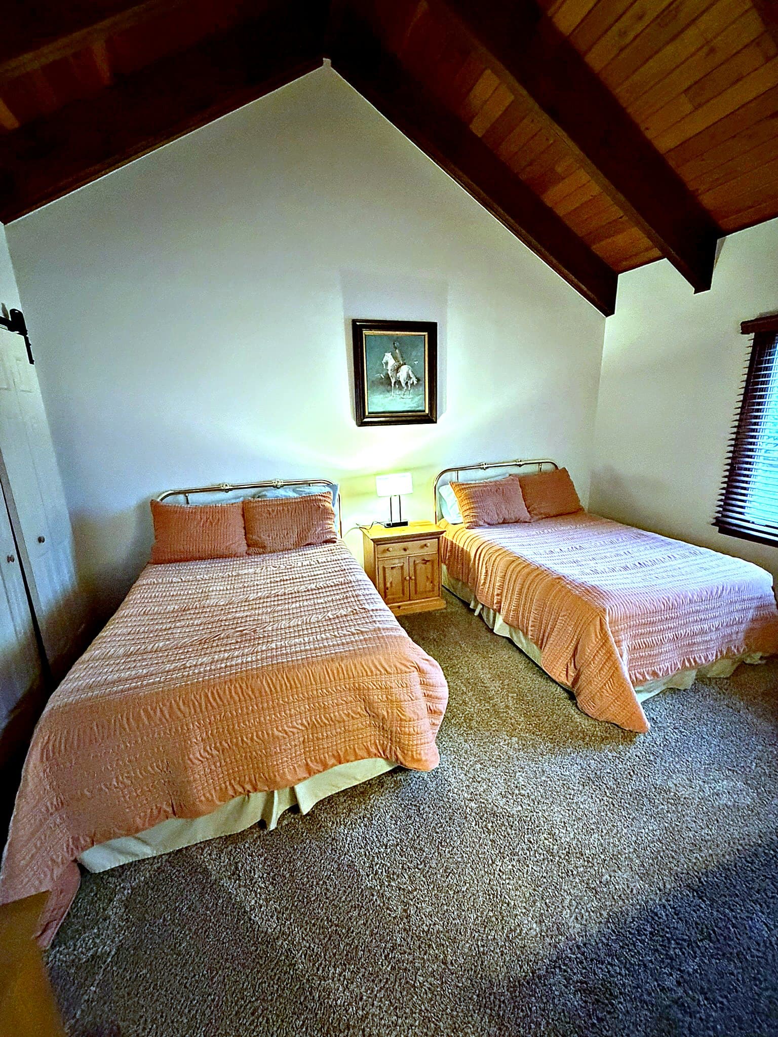 Wide view of kids loft with bunks
